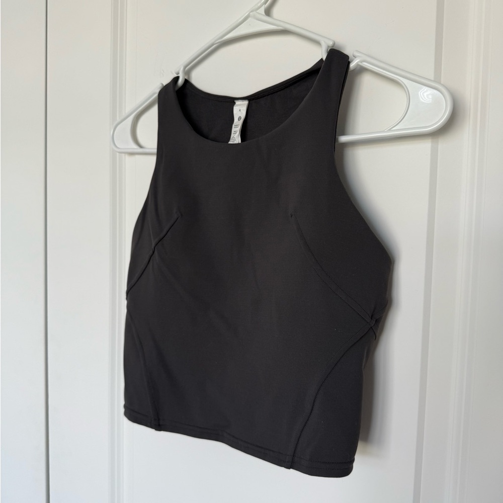 Lululemon Wunder Train Racerback Tank Charcoal Gray Size 4
